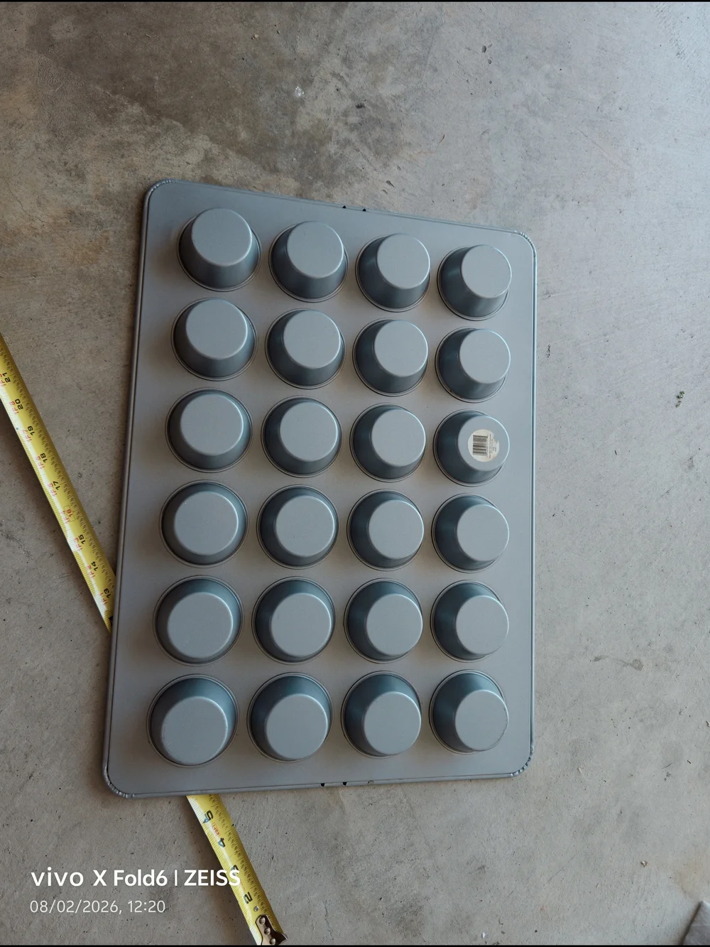 Nonstick 24-Cup Mini Muffin Pan in Light Blue